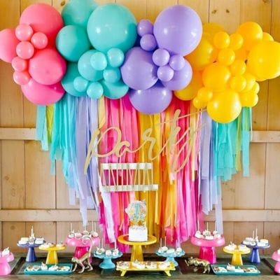 aranjament baloane candy bar