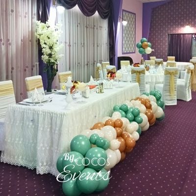 Aranajment Prezidiu cu Baloane Botez Baiat