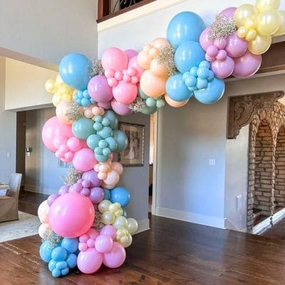 arcada baloane colorate botez