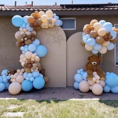 Decor Baloane Cu Ursulet pentru Botez