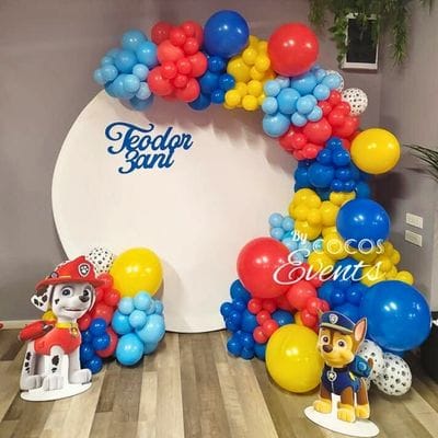 Aranjamente baloane Patrula Catelusilor - Arcada Baloane Paw Patrol Baiat