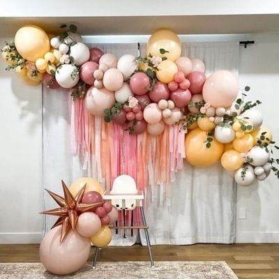 decor baloane petrecere moț