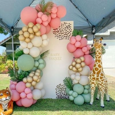 Decor Baloane jungle Fetita ieftin pentru evenimente restranse