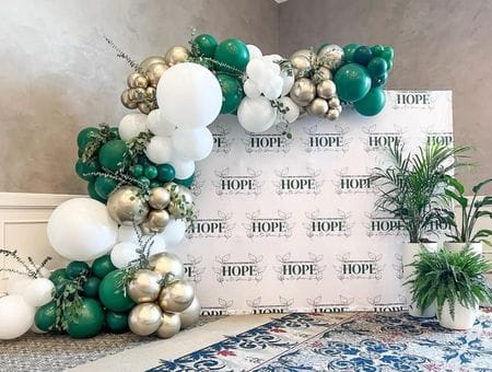 Decor cu baloane la alegere pentru petrecere corporate