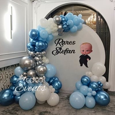 Arcada Baloane Baby Boss - Decor Botez Baiat in Bucuresti