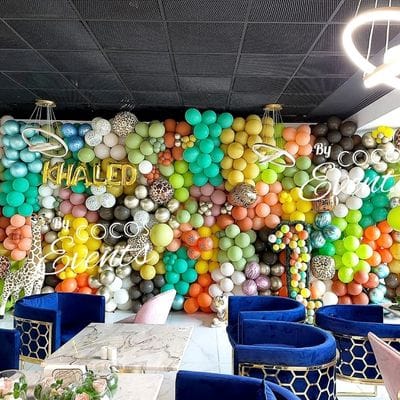 Perete din Baloane Jungle