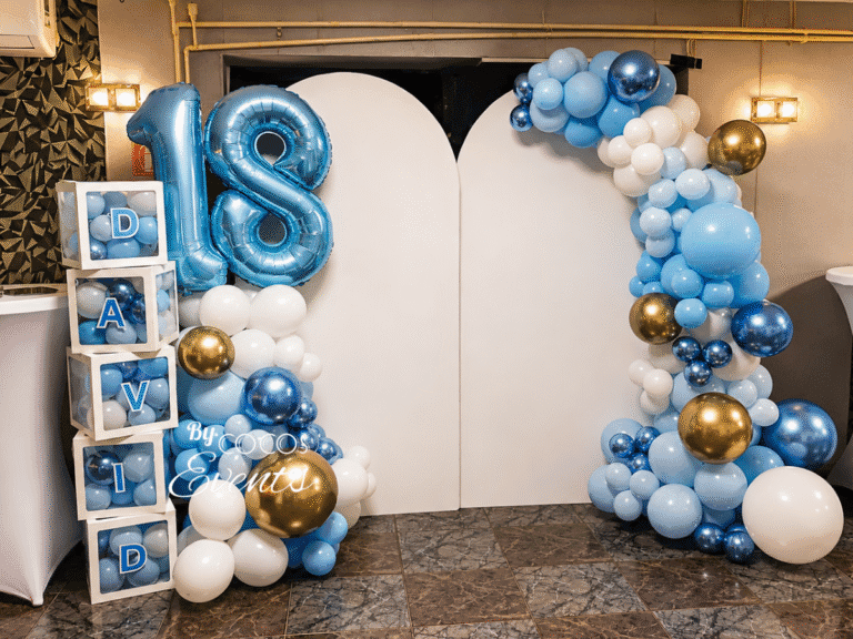 Decor baloane premium majorat baiat 18 ani