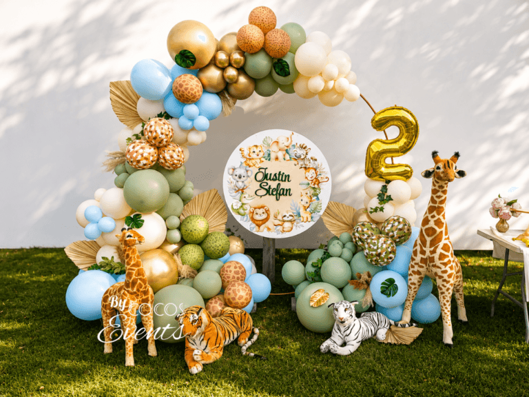 Decor Baloane Jungle Aniversare 2 ani la Magic Garden Gaiseni