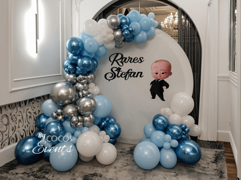 Decor Baloane Botez cu Baby Boss In Bucuresti Sector 4