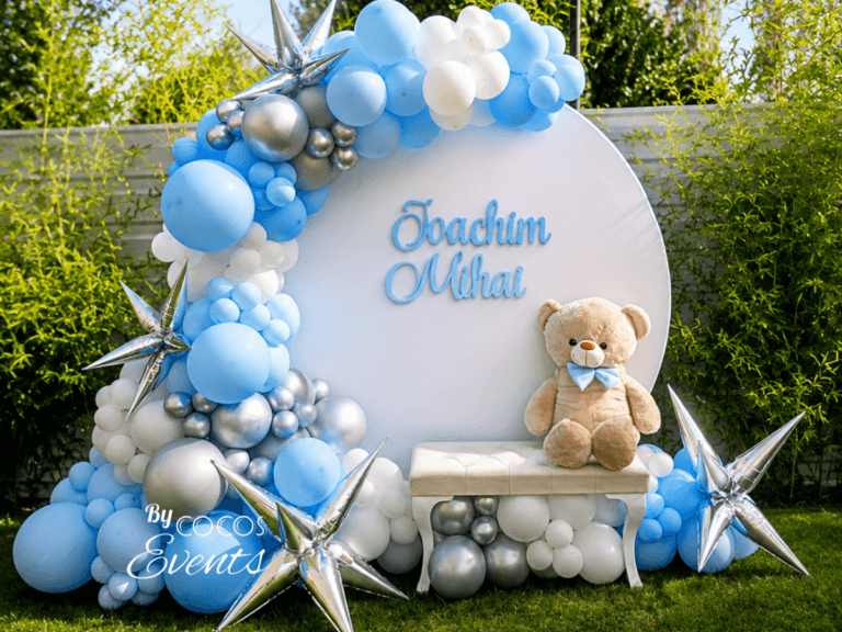 Decor Baloane Botez cu Ursulet