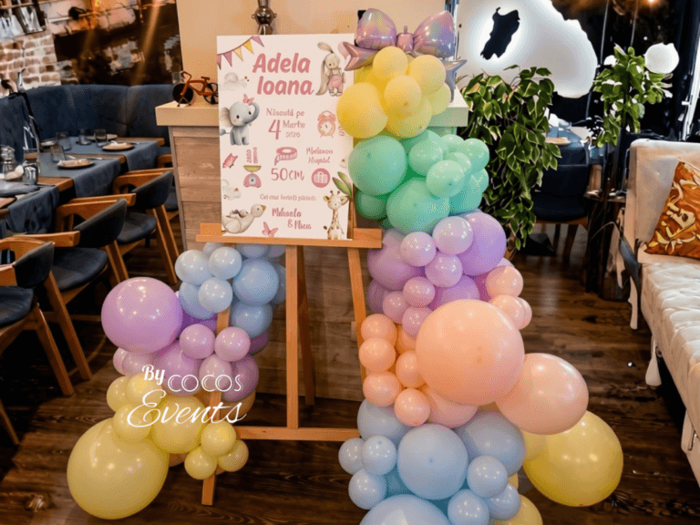 Decor baloane cu sevalet Miseltone 1 an