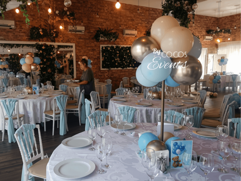 Decor masa cu baloane baietel