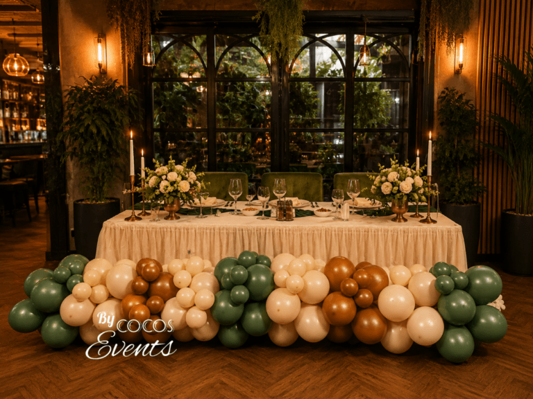 Decor prezidiu cu verde